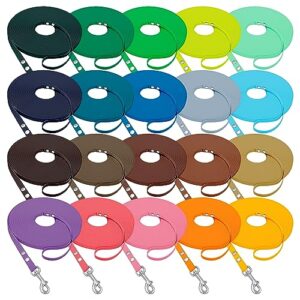 Bioleine Longe Führstrick 5 bis 10 Meter aus Biothane für Reitsport mit Handschlaufe und 20 Farben, Softlonge Leine für Pferde