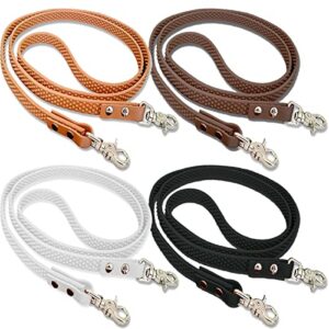 Bio-leine Zügel für Pferde und Ponys, 2 bis 3 Meter lang, 12-19 mm breit, aus Supergrip BioThane, schmutz- und wasserabweisend