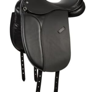 Dressursattel New Lord, schwarz 16,5 KW2 - hochwertiger Sattel für Dressurreiten mit langlebigem Material und modernem Design