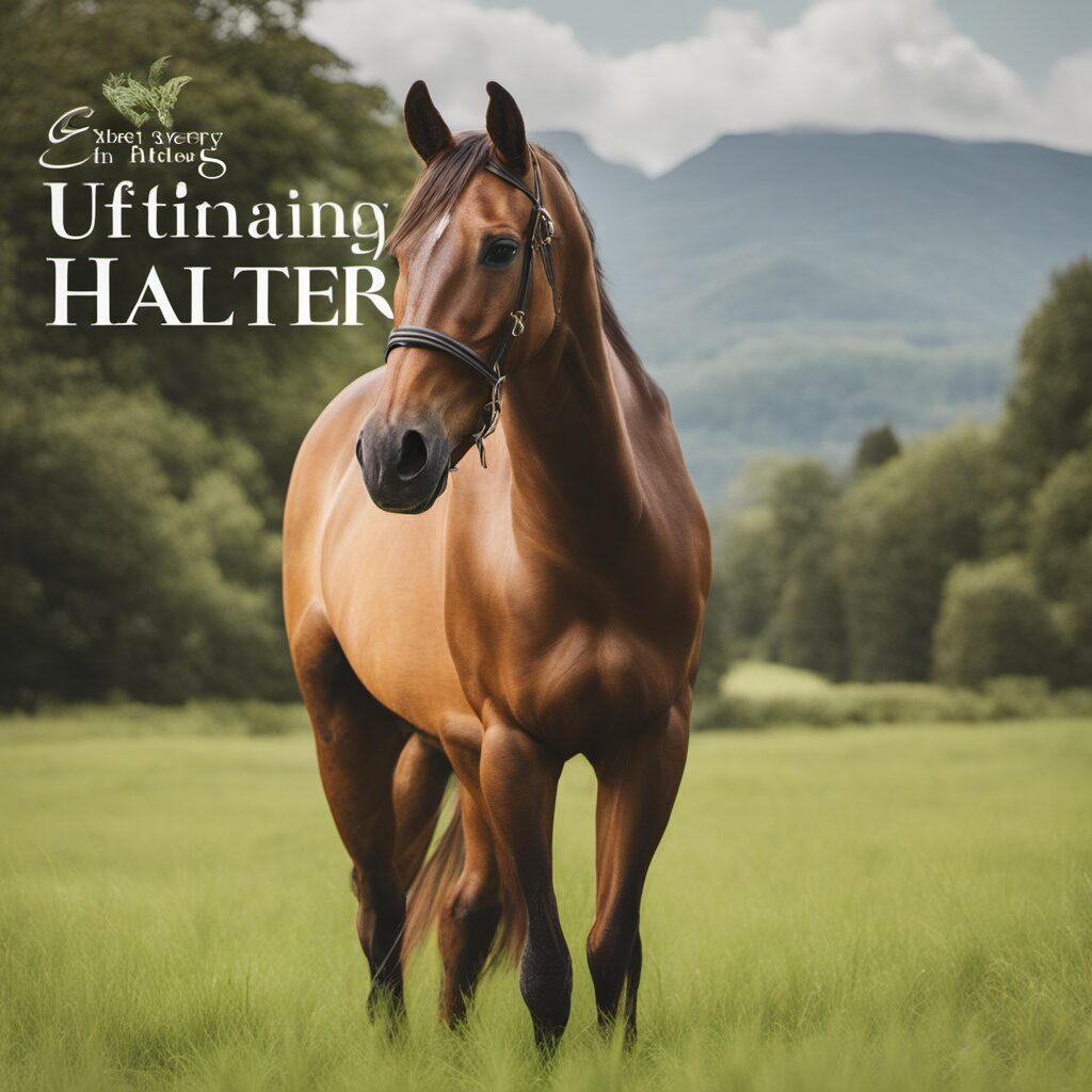 Ein Pferd mit Kandare, ideal für Reitsportartikel und Geschenke