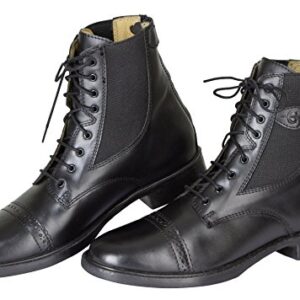 Kerbl Covalliero Stiefelette Monaco, Reitstiefelette für Damen und Herren, schwarz, 37 cm Länge
