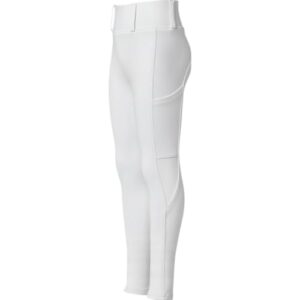 PFIFF Reitleggings Selina für Kinder, mit Handytasche und elastischem Stoff, Weiß, ideal für Größen 146/152 cm