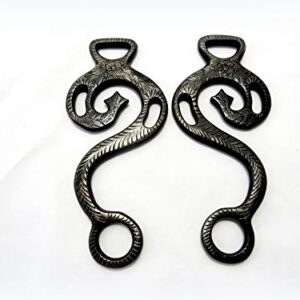 Traditionelles Pferdezubehör, Hackamore Barock Antik schwarz mit aufwendig verzierten Schenkeln für einen hochwertigen und edlen Auftritt beim Reiten.