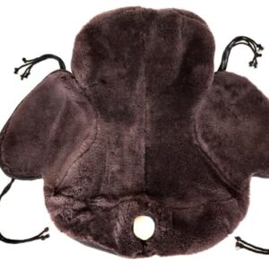 Westernsattel-Sitzbezug aus Schafschurwolle, 15-16 Zoll, braune Farbe, bequem für Western-Reitsättel