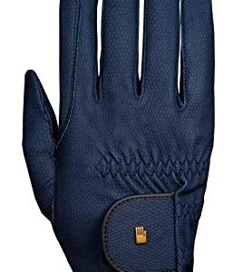 Reiterhandschuh von Roeckl in Marineblau, Größe 7,5, für Turniere und Sommerreiten