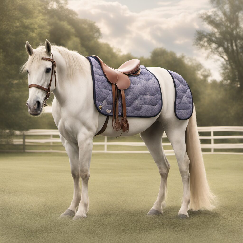 Hochwertige Satteldecken und Pads für Pferde, optimiert für Komfort und Sicherheit