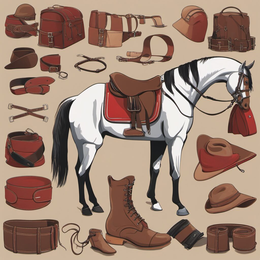 Sattelgurte in verschiedenen Farben und Formen, ideal für jeden Pferdebesitzer