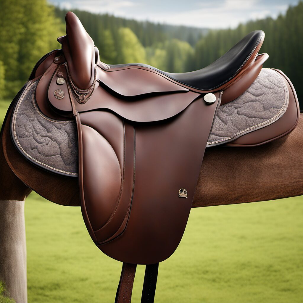 Hochwertiger Springsattel für Pferde mit Komfort, Stabilität und Sicherheit - Ideal als Geschenk für jeden Pferdebesitzer
