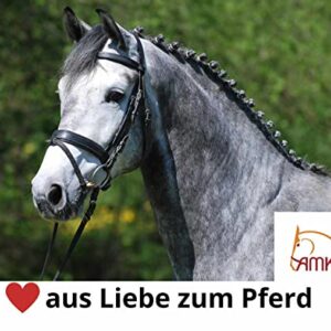 Begleiten Sie Ihr Pferd mit der richtigen Hilfe! AMKA Gummi Trense für Pferde - biegsamer Stangengebiss mit Stärke 18 mm und Ringen 65 mm. Maulschonend, druckstelle-verhindert und passformgerecht.