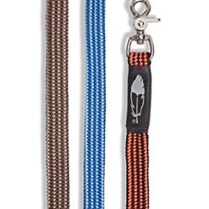 Barefoot BeGentle Zügel Hellblau - Gewebt & Soft-Material - Zweifarbige Optik - 240cm - Flach und weich verarbeitet - Mit Schnapphaken
