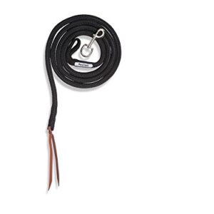 Barefoot Führseil Energy schwarz 370cm Länge für Bodenarbeit und Pferdetraining mit Karabinerhaken nutzbar