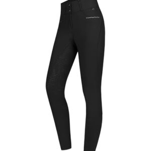 Schwarze Reithose ELT Mathilda Glam High Waist, Größe 36, hochelastisch und atmungsaktiv für bequemen Tragekomfort