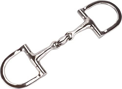 Anatomisch geformtes Gebiss mit sanfter Einwirkung aus Edelstahl 16mm doppelt gebrochen 14,5cm