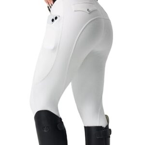 Komfortable Reitwäsche für Damen mit Silikon Vollbesatz, elastischem Bund und drei Seitentaschen für ein sicheres und bequemes Reiten in der Sommersaison.