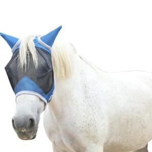 Pferd mit Fliegenmaske und Ohren, atmungsaktiv, UV-Schutz, weich gepolstert und bequem