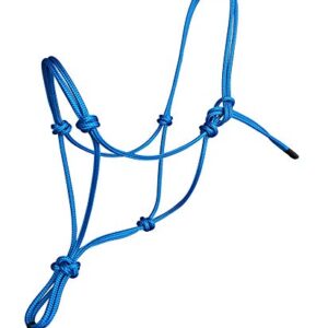 Knotenhalfter für Pferde von Hunters Saddlery, kompatibel mit Parelli Natural Horsemanship für Ponys und in Blau verfügbar
