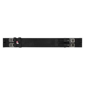 Sattelgurt mit Schnallenverschluss, ideal für den täglichen Einsatz im Reitsport, Schwarz, 80cm
