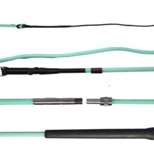 Longierpeitsche mit zweiteiliger Konstruktion, 180-200 cm lang, teilbar und zerlegbar, ideal für Reiter bei der Jagd oder auf Ritten
