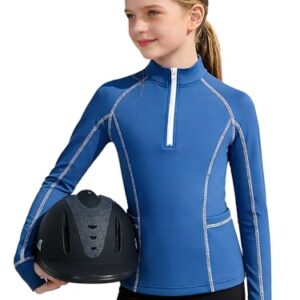 Das perfekte Reit-Shirt für Ihr Mädchen - ein echter Allrounder für verschiedene Sportarten wie Reiten, Radfahren im Freien oder als lässiges Alltagsoutfit mit Hervorragender Dehnbarkeit und Flexibilität.