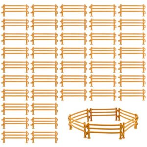 Pferdezaun Spielzeug für Kinder, DIY Zaun für Hunde und Pferde, 60 Stück Kunststoff-Zaunelemente für Mini-Farm oder Corral