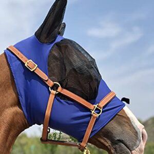 Pferde Fliegenmaske, Horse Fly Mask, TGW Riding Super Fit Pferdefliegenmaske, Schutz vor Insektenstichen, Pferdemaske