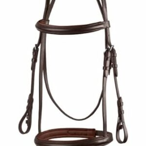 Anatomisches Trensenzaum für Pferde - hochwertiges Leder, ergonomische Form, weich gepolstert, ideales Reithalfter für Dressur, Springreiten oder Ausritte