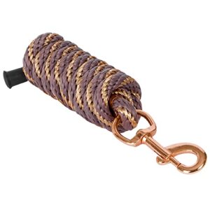 Führstrick Pferd 2m, Anbindestrick mit Panikhaken oder Karabiner, robuster und reißfest für Stall, Bodenarbeit und tägliches Training