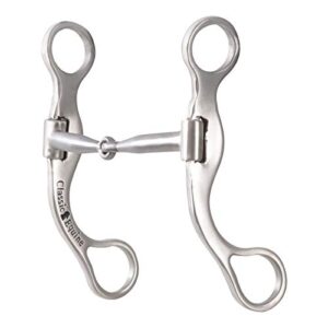 Classic 6in Smooth Snaffle Bit von Classic Rope Company - Zuverlässiger und langlebiger Snaffle-Biss für Pferde, hochwertige Materialien, weicher und langsamer Kontakt mit dem Pferdemaul