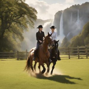 Country-Stiefel für Reiter und Reiterinnen, um das Pferd vor Regen und Schnee zu schützen, Komfort und Stabilität bieten.