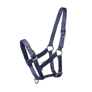 Verstellbares Fohlenhalfter für Mini Shetty und Ponys, dunkelblaues Halfter mit Aufdruck 'I Love My mini'