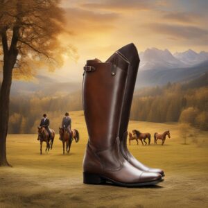 Lange Reitstiefel in verschiedenen Szenarien und Farben - perfekt für jeden Anlass