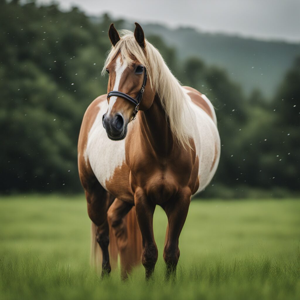 Regenfreies Reiten: Wie Pferdedecken trockene Gesundheit und Wohlbefinden für dein Pferd sicherstellen können.