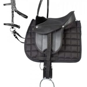 Komplettes Sattel-Set für Shetty und Holz-/Plüschpferde, inklusive Trense, Schabracke, Steigbügel, Steigbügelriemen und Sattelgurt