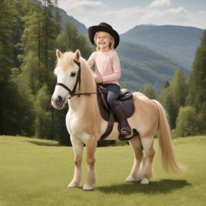 Perfektes Geschenk für jedes Reiterkind: Ponysattel-Set mit Sattel, Satteldecke, Gurt und Steigbügel.