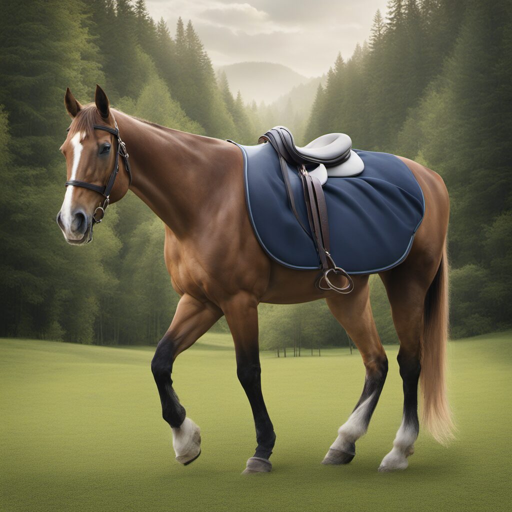 Reitpads und Sattelkissen in verschiedenen Farben für Pferde und Reiter, um ein sicheres und bequemes Reiterlebnis zu bieten.