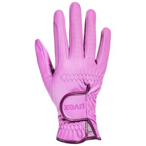 Dehnbarer Reithandschuh für Kinder mit exzellentem Grip und strapazierfähiger Materialzusammensetzung - violettes Modell - Größe 5