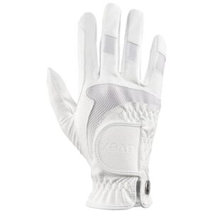 Uvex i-Performance 2 - Flexibler Reithandschuh für Damen und Herren - strapazierfähig - optimale Belüftung - White - 8,5 cm groß