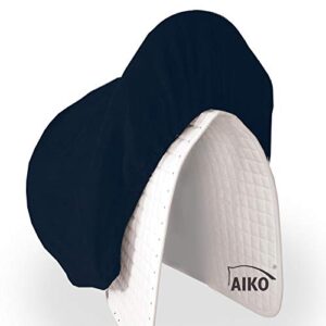 Atmungsaktiver Sattelschutz aus Fleece, waschbar und elastische Passform für Dressur-, Spring- & Vielseitigkeitssättel von AIKO