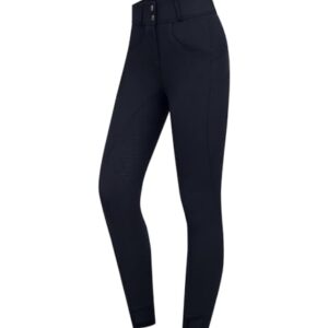 ELT Reithose Pam, tiefblau, Größe 42, Sommerreithose mit curviger Passform und leichten Material, atmungsaktiv, wasserabweisend