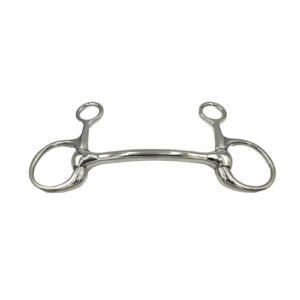 Pferdegebiss aus Metall, ergonomische Form und anatomische Biegung für angenehmen Druck auf die Lade