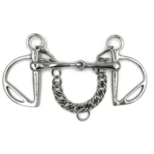 Equine Smile Kimblewick Springkandare aus Edelstahl, Gebissstärke 15 mm, für Pferde im Parcours oder Gelände geeignet, verstellbare Einwirkung auf die Laden und präzise Führung.