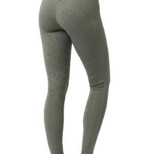 Damen Reitleggingen mit Handytasche und Gürtelschlaufen, grün, 38 - Komfortabeler und stilvoller Reitschutz für Damen