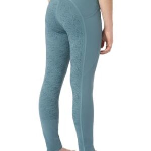 HORZE Kinder Reitlegging DEA, Reithose Mädchen, Gürtelschlaufen, Vollbesatz, Handytasche, Blau
