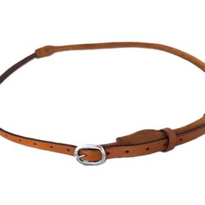 Wildleder Halsring für Pferde, verstellbar, Farbe Cognac