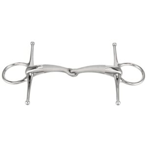 Sprenger SATINOX Schenkeltrense 14 mm einfach gebrochen - Edelstahl rostfrei, 115 mm Weite, hochwertige Trense für Pferde, ergonomische Form für gleichmäßige Druckverteilung auf die Zunge