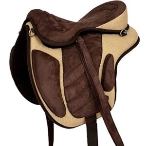 Baumloser Wanderreitsattel Liberty Braun/Beige NEU+ Zubehör, Größe: 18 Zoll - hochwertiger Reitensattel für Pferde mit flexibler Konstruktion und bequemer Reitposition.