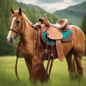 Bequemer und sicherer Baumloser Westernsattel für Pferde - A&M Reitsport Wanderreit Sattel 1133 und Werner Christ Fellsattel IBERICA Plus