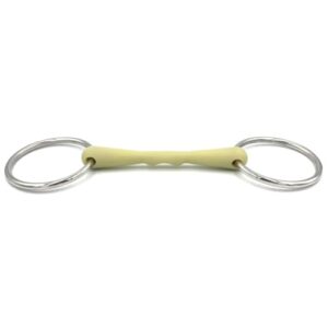 Equine Smile Stangengebiss mit Flexiblen Apfelgegenbauschmaß, für Pferde - Gebisswassertrense mit Ringdurchmesser 66 mm und Gebissstärke 19 mm