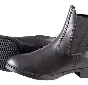 Hochwertige Jodhpurstiefelette mit Lederoptik, ideal für Kinder, Damen und Herren, schwarz, Größe 41