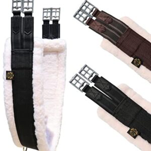 Hochwertiger Täglicher Sattelgurt für Pferde mit Fleece-Polster, doppelseitigem Hochleistungsgummizug und Schnallen aus Edelstahl